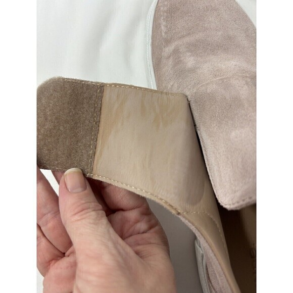 Vince Cage Platform Sneaker Pink Blush Putty Suede Size 8 EU 38 Slip On Comfort - Picture 14 of 16